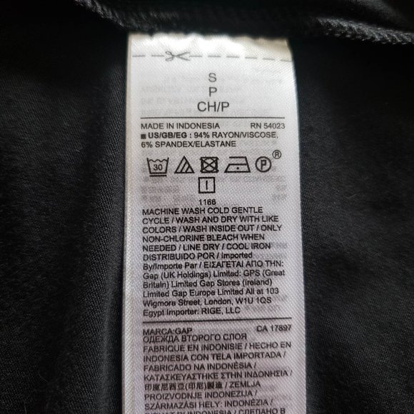 Gap black t-shirt dress NWT - Picture 4 of 7